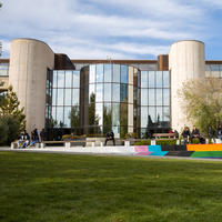 MacEwan Student Centre exterior photo during summer