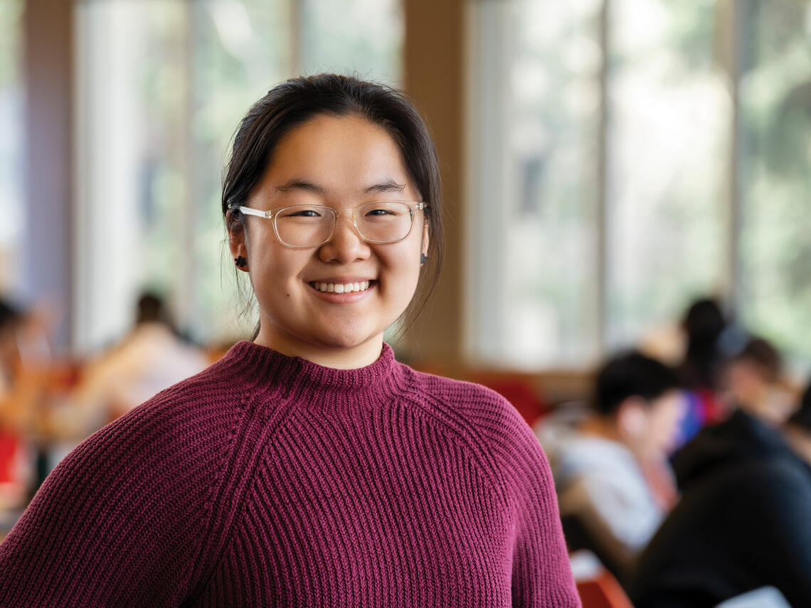 Smiling student