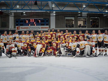 A group photo of a hockey team