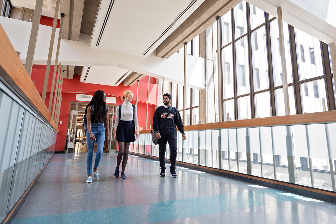 Students on campus