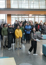 Campus tour leaders act are ambassadors for the campus community