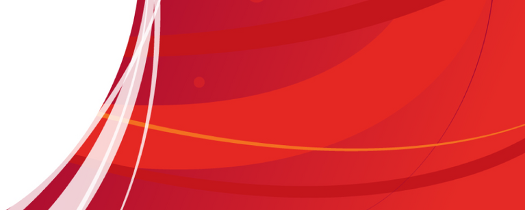 Graphic red banner