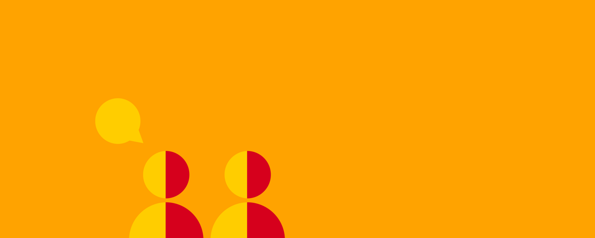 Peer Support icons on banner